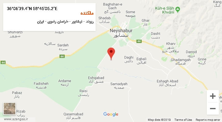 روستای ملکنده بر روی نقشه