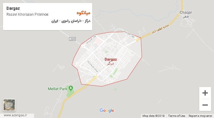 دهستان میانکوه بر روی نقشه