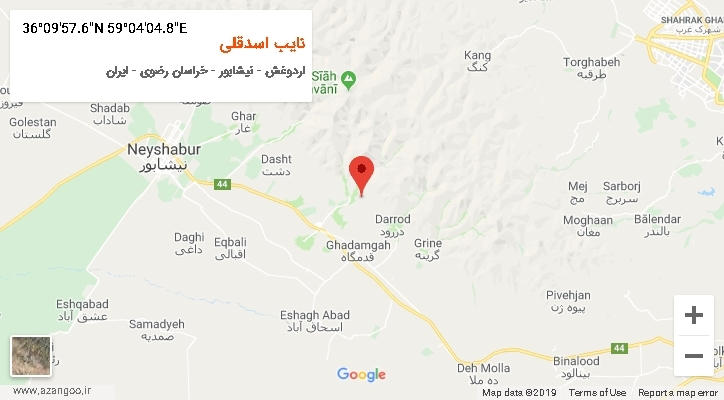 روستای نایب اسدقلی بر روی نقشه