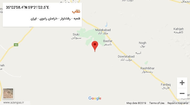 روستای نقاب بر روی نقشه