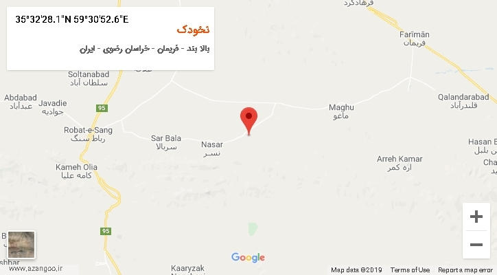 روستای نخودک بر روی نقشه