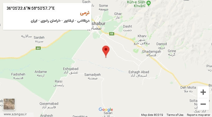 روستای نرمی بر روی نقشه