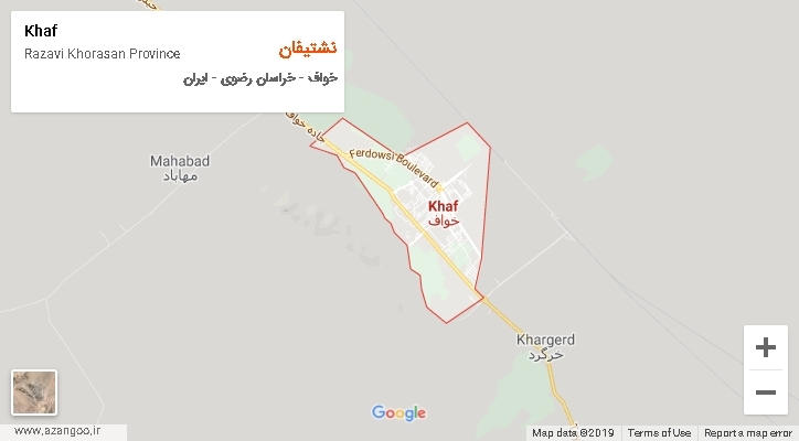 دهستان نشتیفان بر روی نقشه