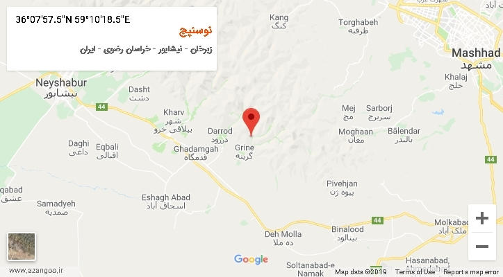 روستای نوسنپج بر روی نقشه