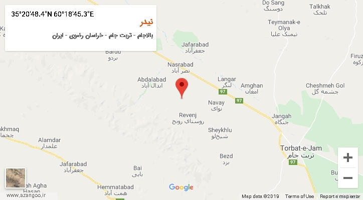 روستای نیدر بر روی نقشه