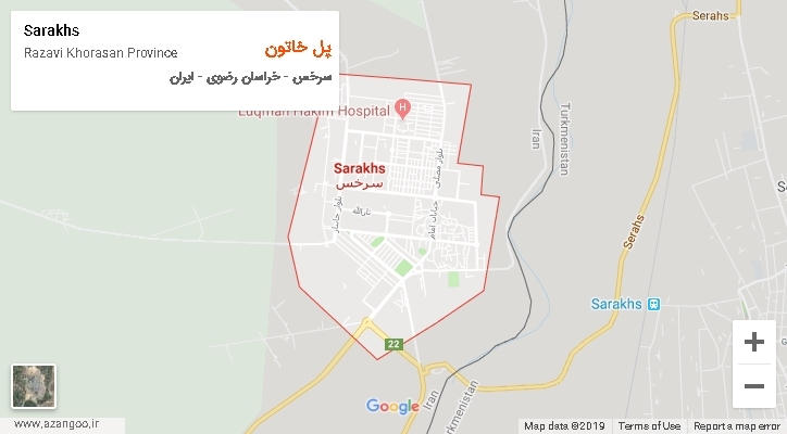 دهستان پل خاتون بر روی نقشه