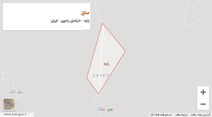 دهستان ساق بر روی نقشه