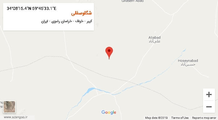 روستای شگلوسفلی بر روی نقشه