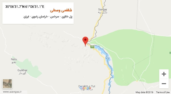 روستای شلغمی وسطی بر روی نقشه