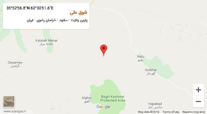 روستای شوق علی بر روی نقشه