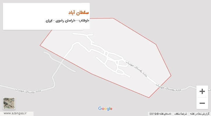 دهستان سلطان آباد بر روی نقشه