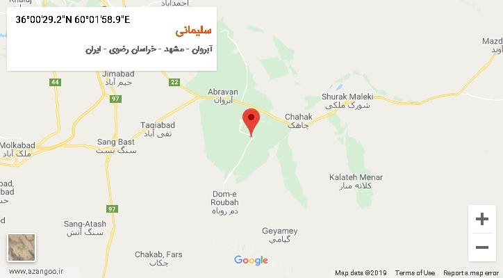 روستای سلیمانی بر روی نقشه