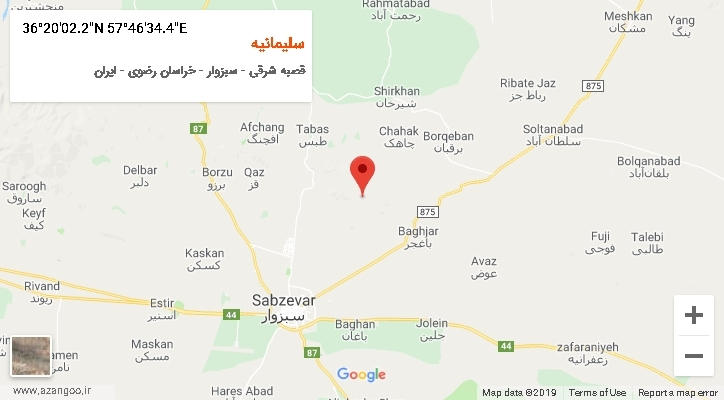 روستای سلیمانیه بر روی نقشه