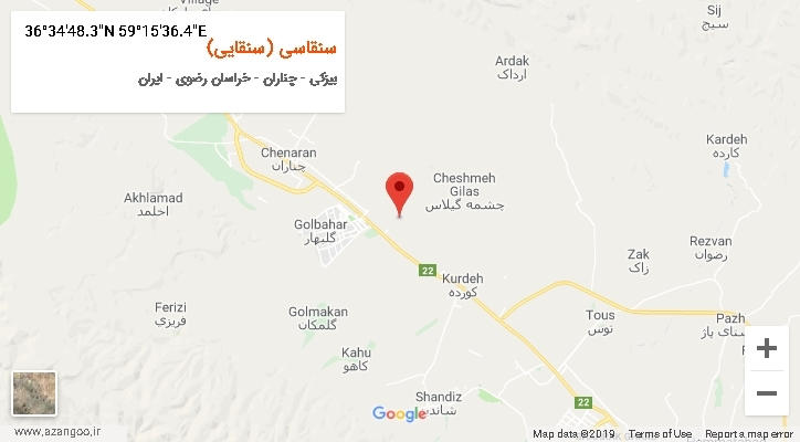 روستای سنقاسی (سنقایی) بر روی نقشه