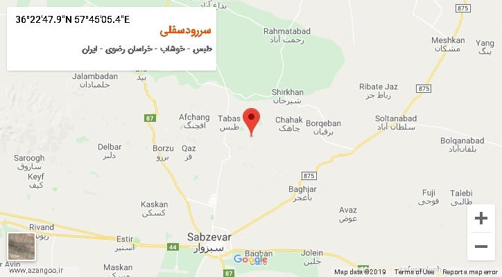 روستای سررودسفلی بر روی نقشه