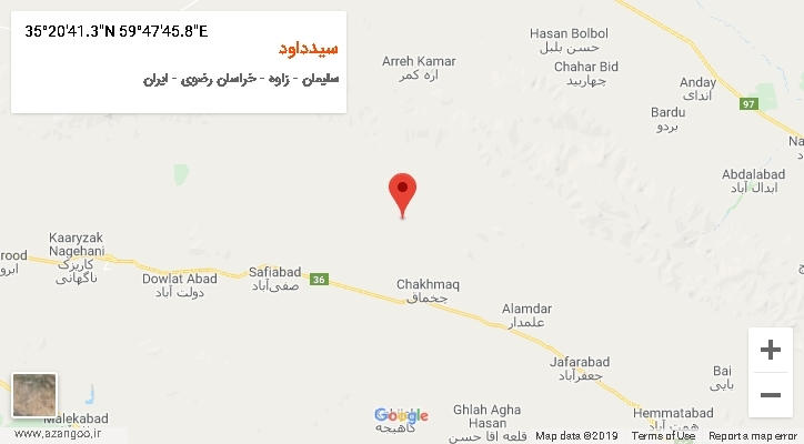 روستای سیدداود بر روی نقشه