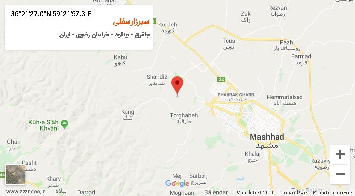روستای سیرزارسفلی بر روی نقشه