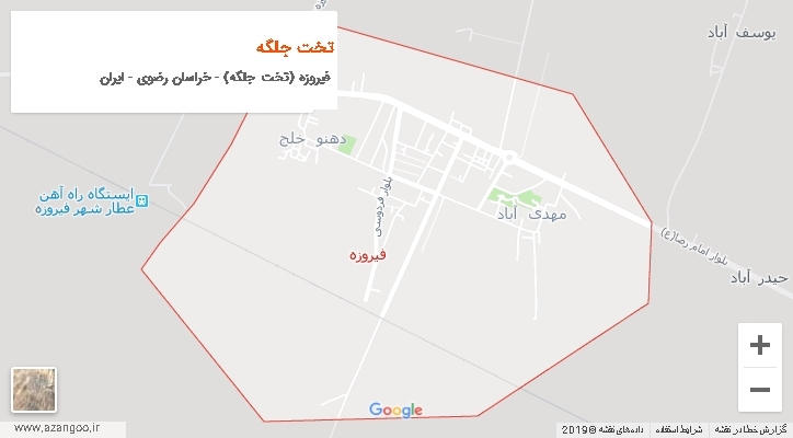 دهستان تخت جلگه بر روی نقشه