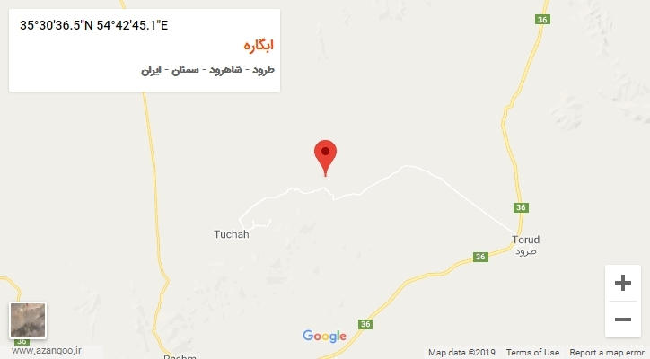 روستای ابگاره بر روی نقشه