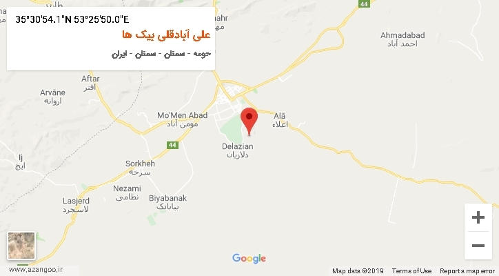 روستای علی آبادقلی بیک ها بر روی نقشه