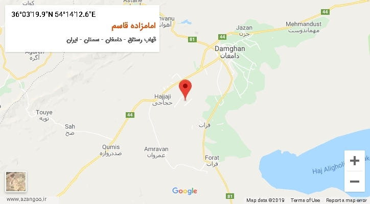 روستای امامزاده قاسم بر روی نقشه