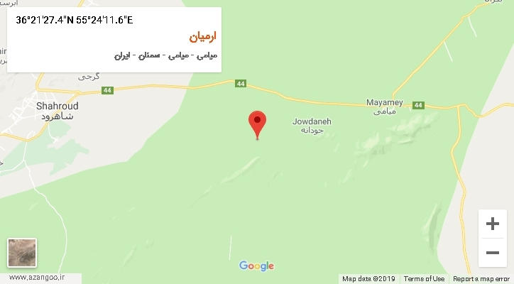 روستای ارمیان بر روی نقشه
