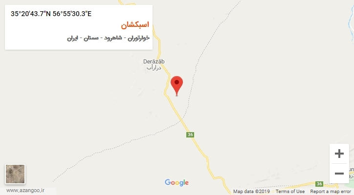 روستای اسبکشان بر روی نقشه