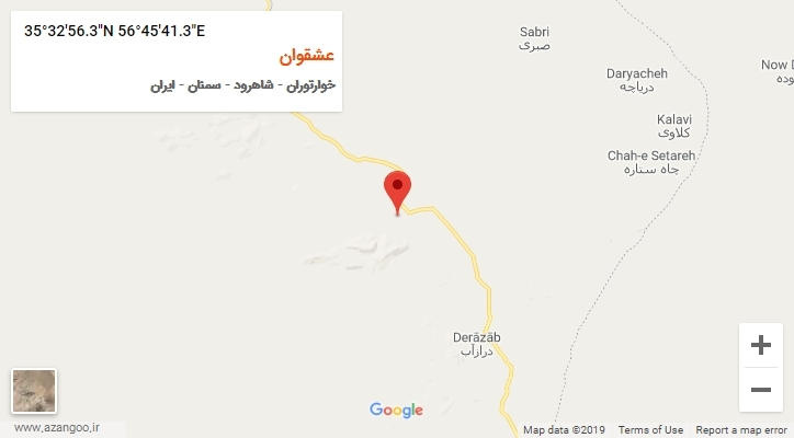 روستای عشقوان بر روی نقشه