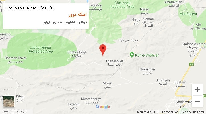 روستای اسکه دری بر روی نقشه