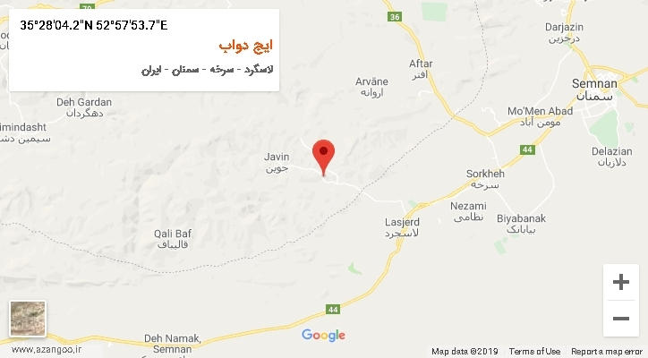 روستای ایج دواب بر روی نقشه