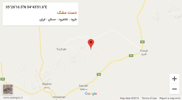 روستای دست مشک بر روی نقشه