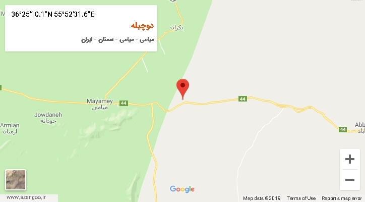 روستای دوچیله بر روی نقشه