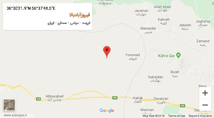 روستای فیروزآبادبالا بر روی نقشه