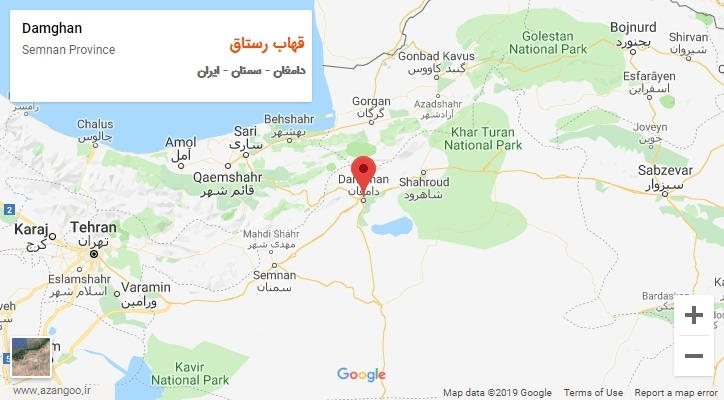 دهستان قهاب رستاق بر روی نقشه