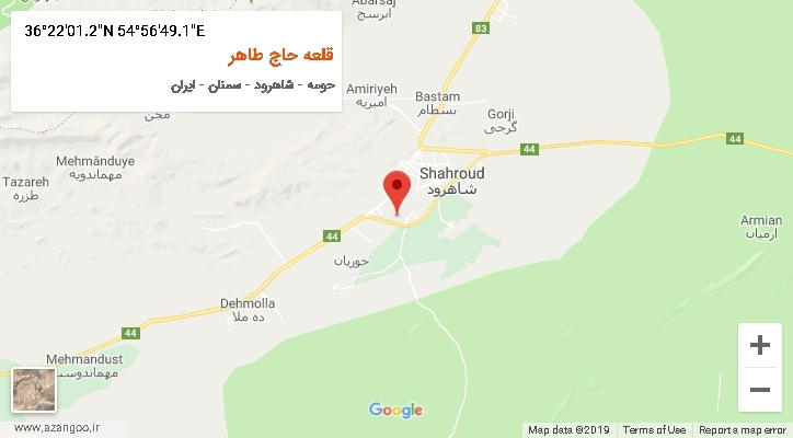 روستای قلعه حاج طاهر بر روی نقشه