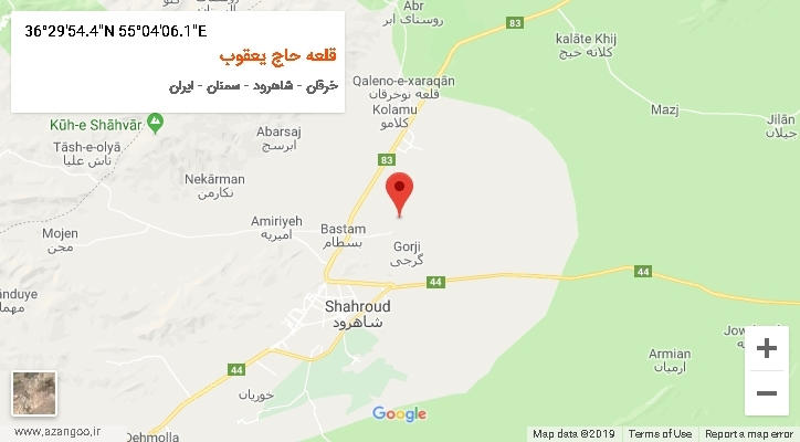 روستای قلعه حاج یعقوب بر روی نقشه