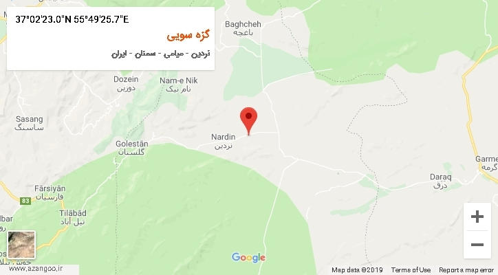 روستای گزه سویی بر روی نقشه