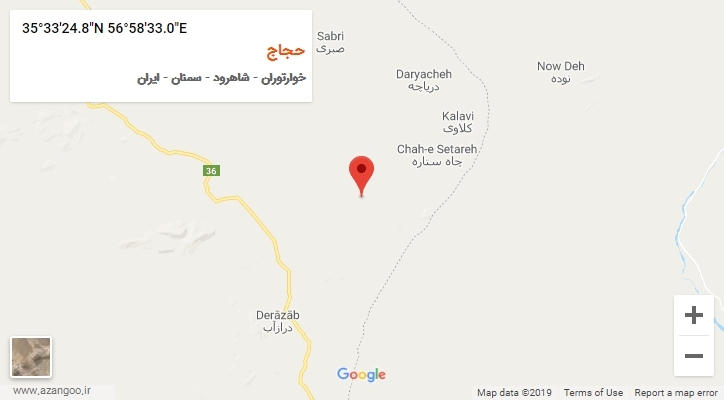 روستای حجاج بر روی نقشه
