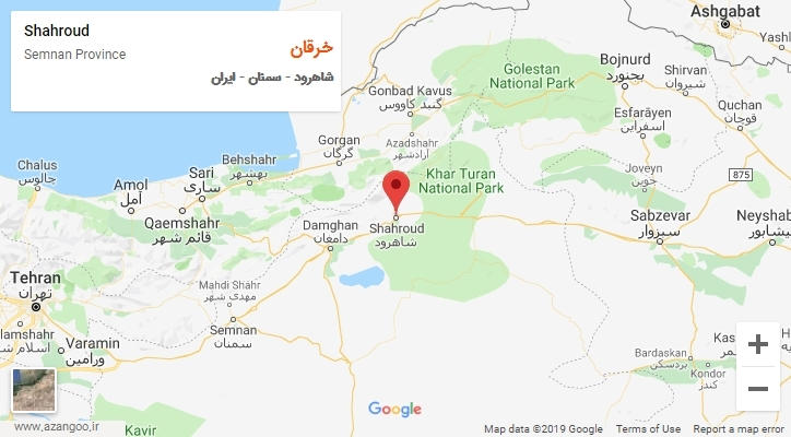 دهستان خرقان بر روی نقشه