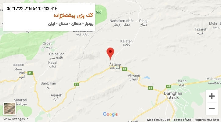 روستای کک پزی پیشنماززاده بر روی نقشه