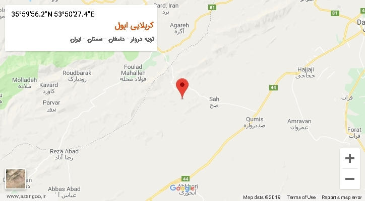 روستای کربلایی ابول بر روی نقشه