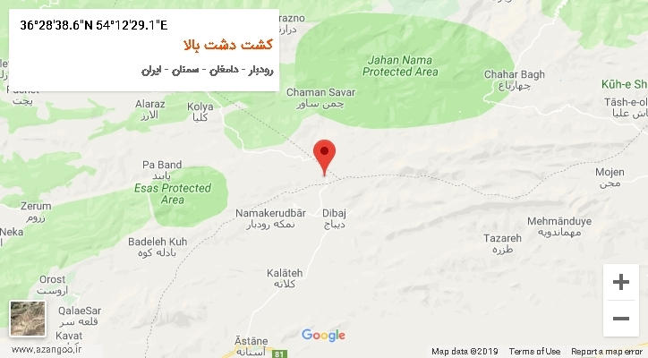 روستای کشت دشت بالا بر روی نقشه