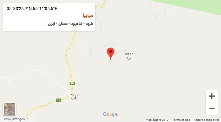 روستای مهابیا بر روی نقشه