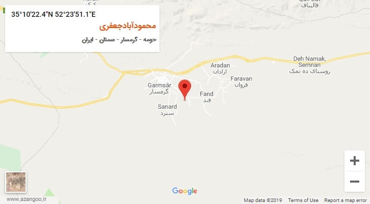 روستای محمودآبادجعفری بر روی نقشه