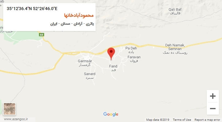 روستای محمودآبادخانها بر روی نقشه