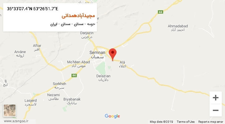 روستای مجیدآبادهمدانی بر روی نقشه