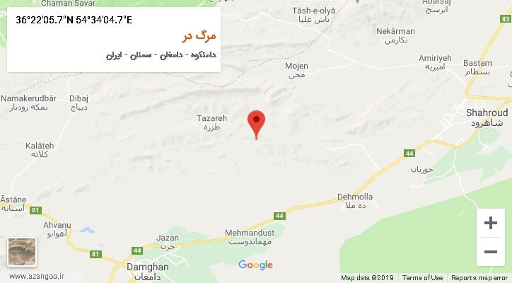 روستای مرگ در بر روی نقشه