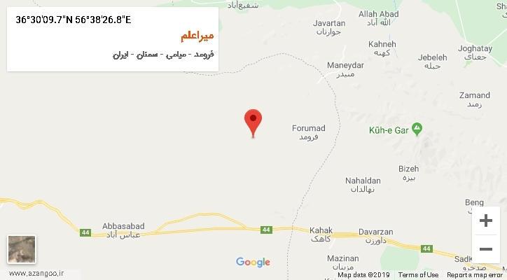 روستای میراعلم بر روی نقشه