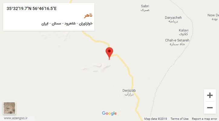 روستای ناهر بر روی نقشه