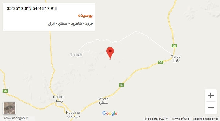 روستای پوسیده بر روی نقشه